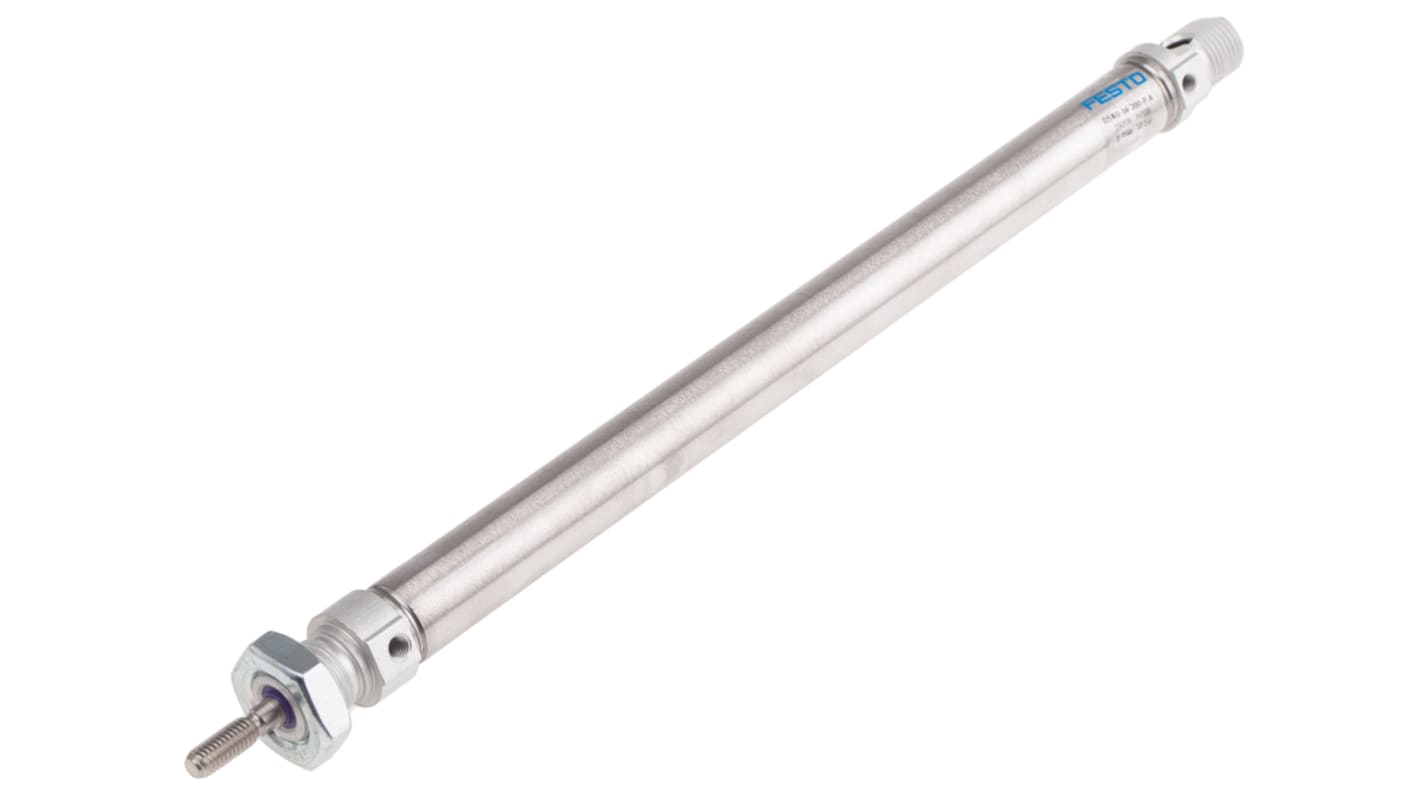 Festo Pneumatic Cylinder - 19206, 16mm Bore, 200mm Stroke, DSNU Series, Double Acting