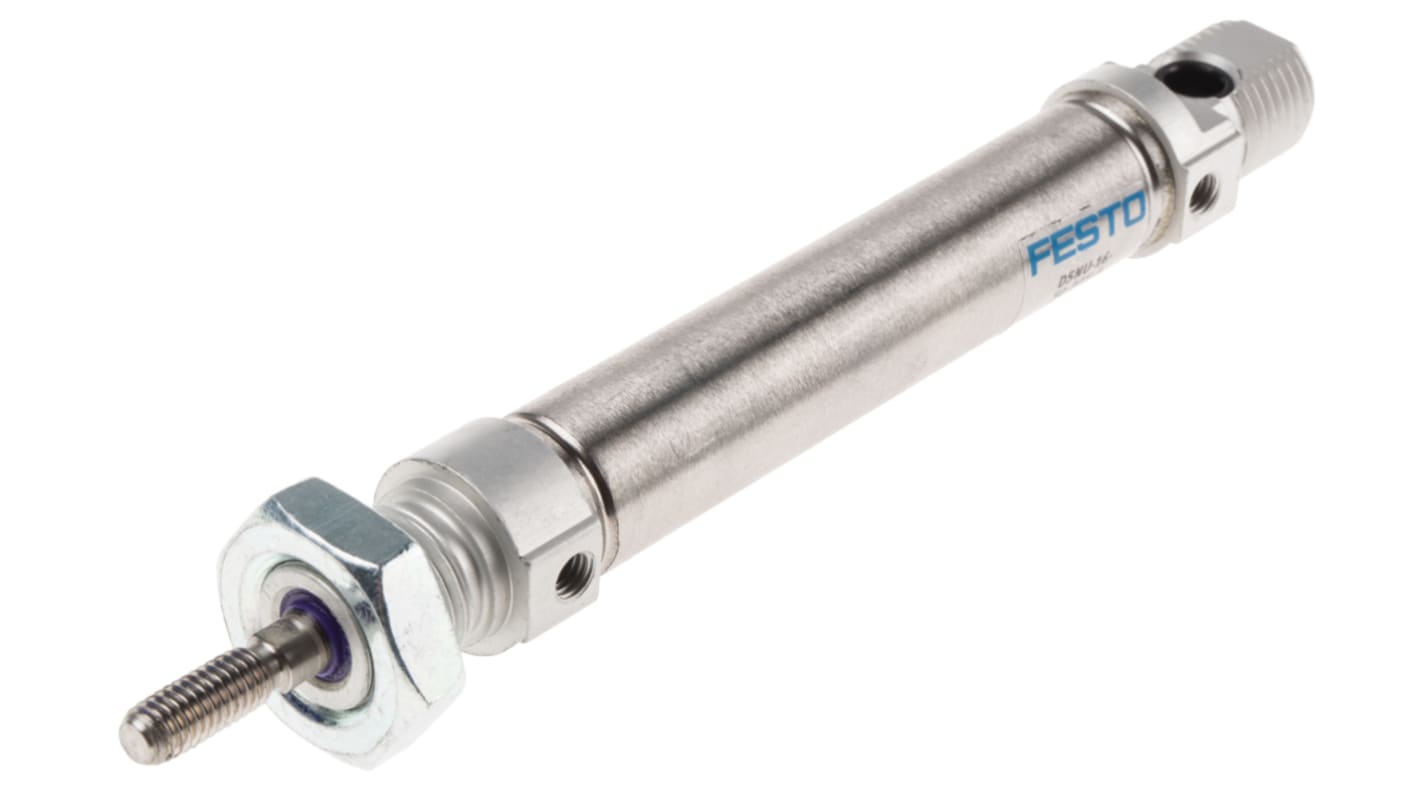 Festo Pneumatic Cylinder - 559265, 16mm Bore, 50mm Stroke, DSNU Series, Double Acting