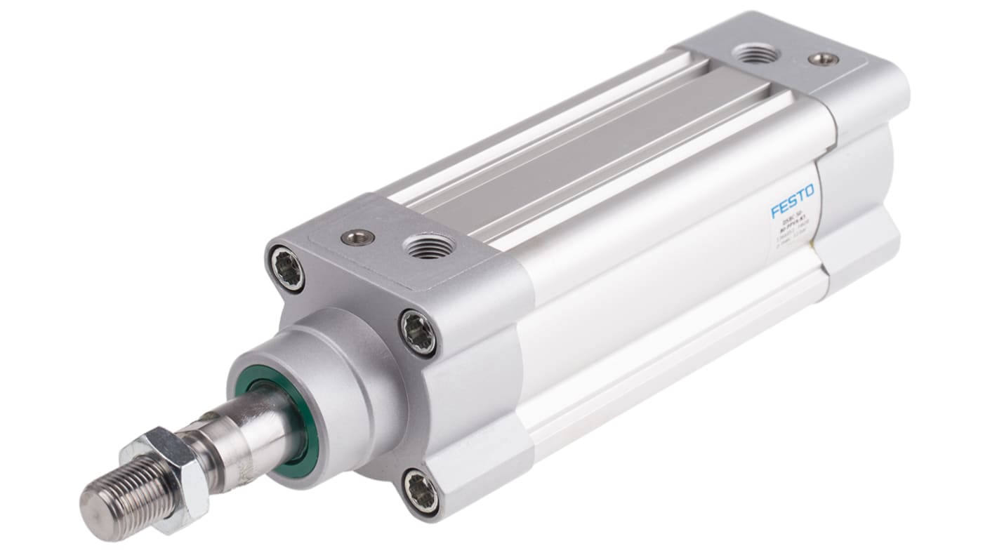 Festo Pneumatic Piston Rod Cylinder - 1366951, 50mm Bore, 80mm Stroke, DSBC Series, Double Acting