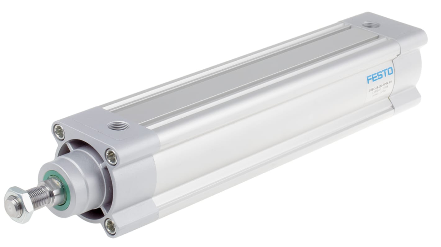 Festo Pneumatic Piston Rod Cylinder - 1383640, 63mm Bore, 250mm Stroke, DSBC Series, Double Acting