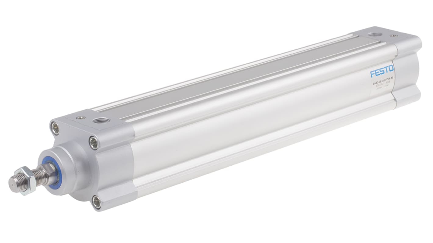 Festo Pneumatic Piston Rod Cylinder - 1383587, 63mm Bore, 320mm Stroke, DSBC Series, Double Acting