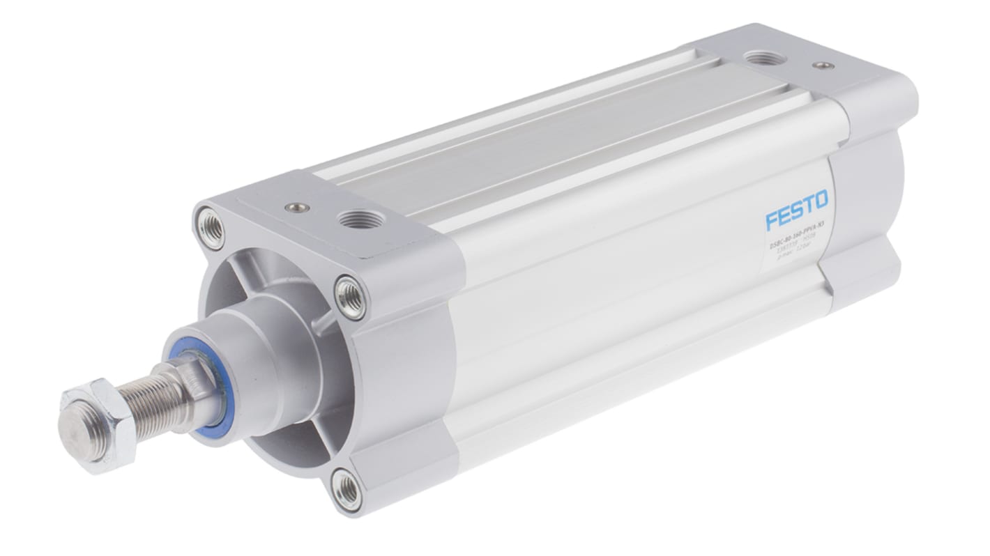 Festo Pneumatic Piston Rod Cylinder - 2126600, 80mm Bore, 300mm Stroke, DSBC Series, Double Acting