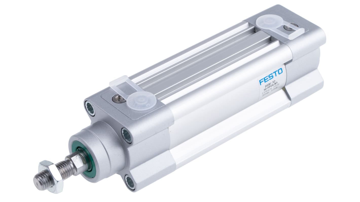 Festo Pneumatic Piston Rod Cylinder - 1376424, 32mm Bore, 50mm Stroke, DSBC Series, Double Acting