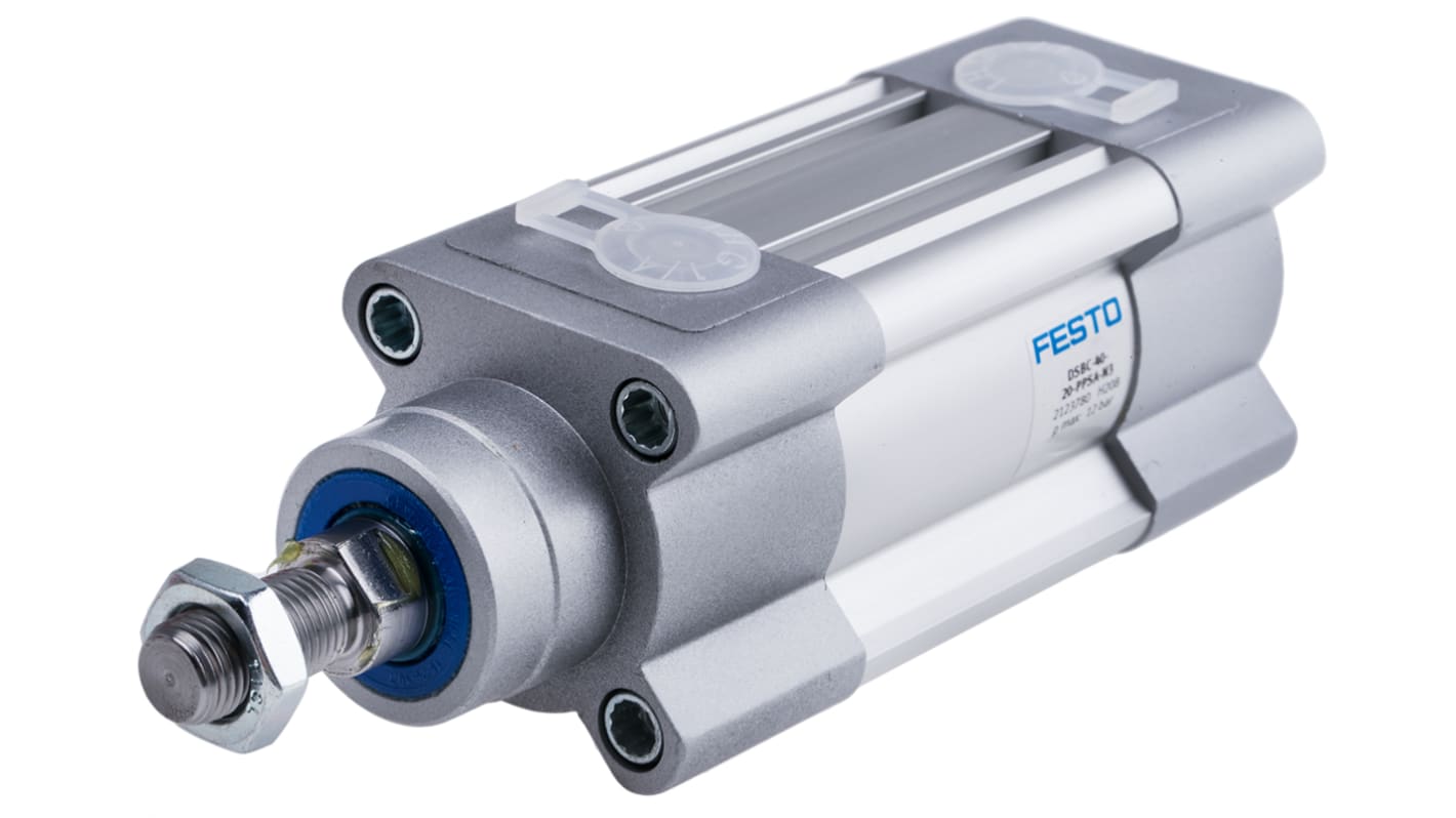 Festo 空圧ピストンロッドシリンダ DSBCシリーズ ボア：40mm ストローク：20mm DSBC-40-20-PPSA-N3 オス G 1/4