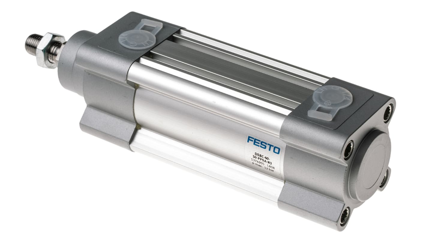 Cilindro pneumatico a stelo Festo DSBC 1376905, Doppio effetto, foro da 40mm, corsa 50mm, G 1/4, 12 bar max