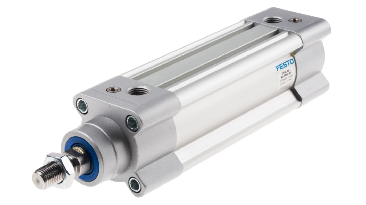 Festo Pneumatic Piston Rod Cylinder - 1376659, 40mm Bore, 80mm Stroke, DSBC Series, Double Acting