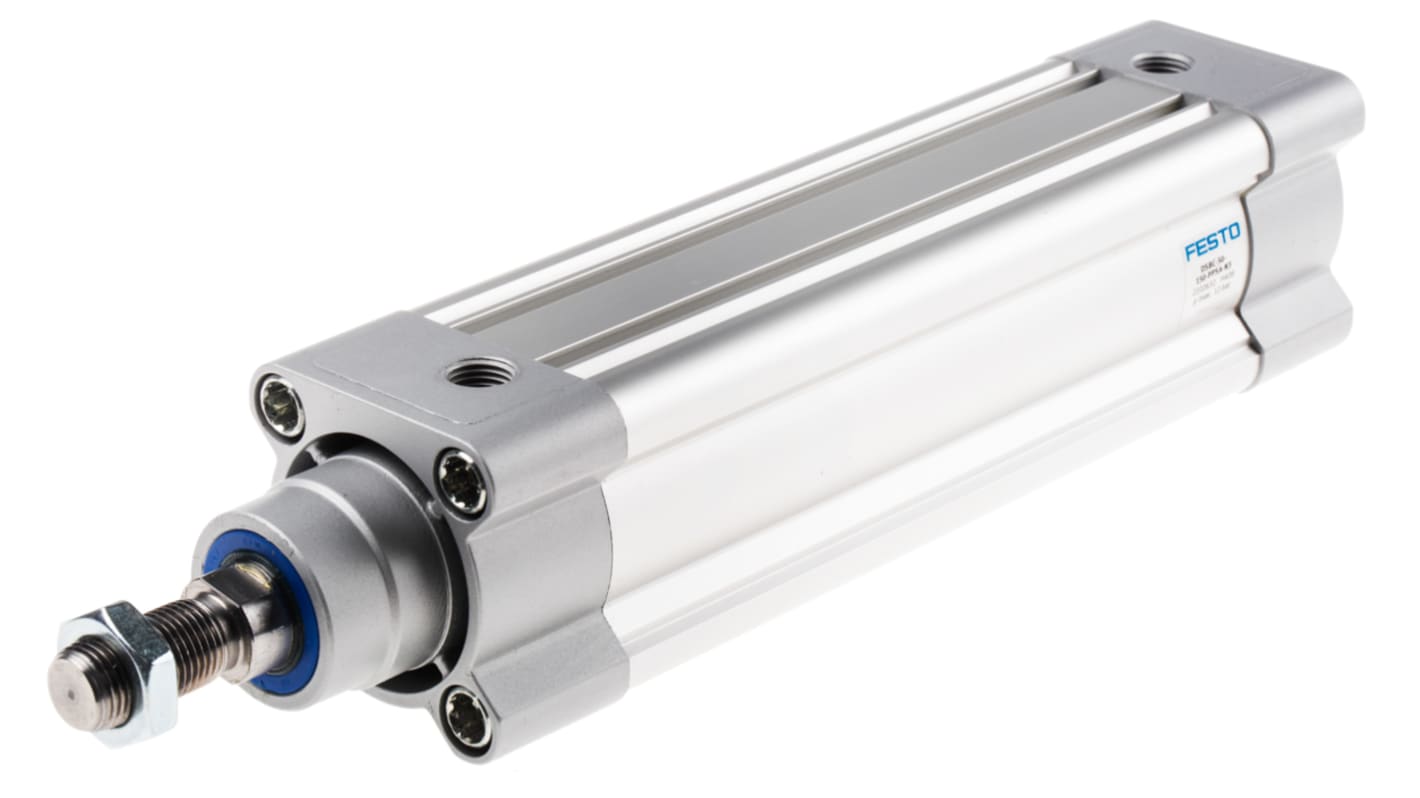 Festo Pneumatic Piston Rod Cylinder - 2102632, 50mm Bore, 150mm Stroke, DSBC Series, Double Acting