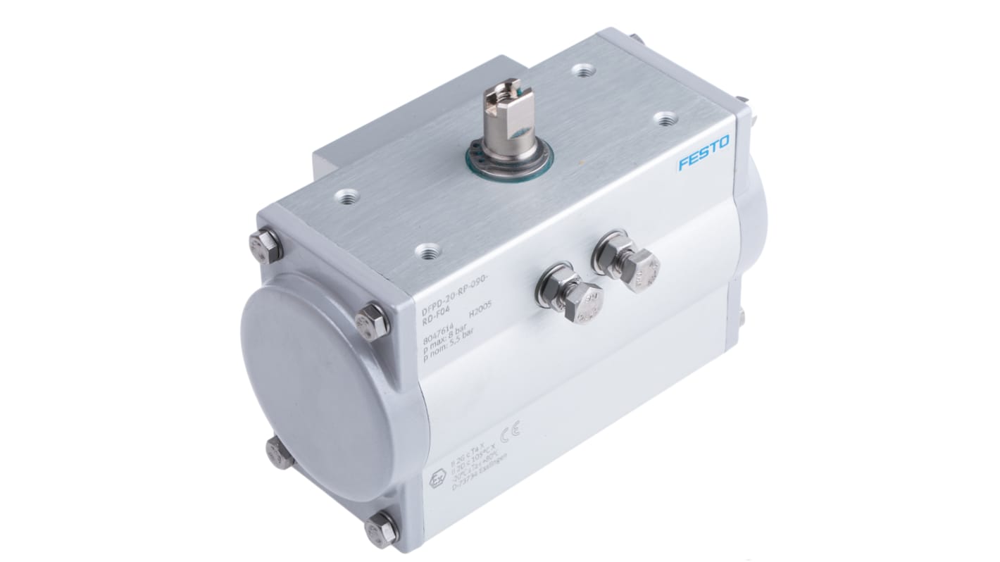 DFPD20RP90RDF04 Festo 8 bar Double Action Pneumatic Rotary Actuator, 90° Rotary Angle RS