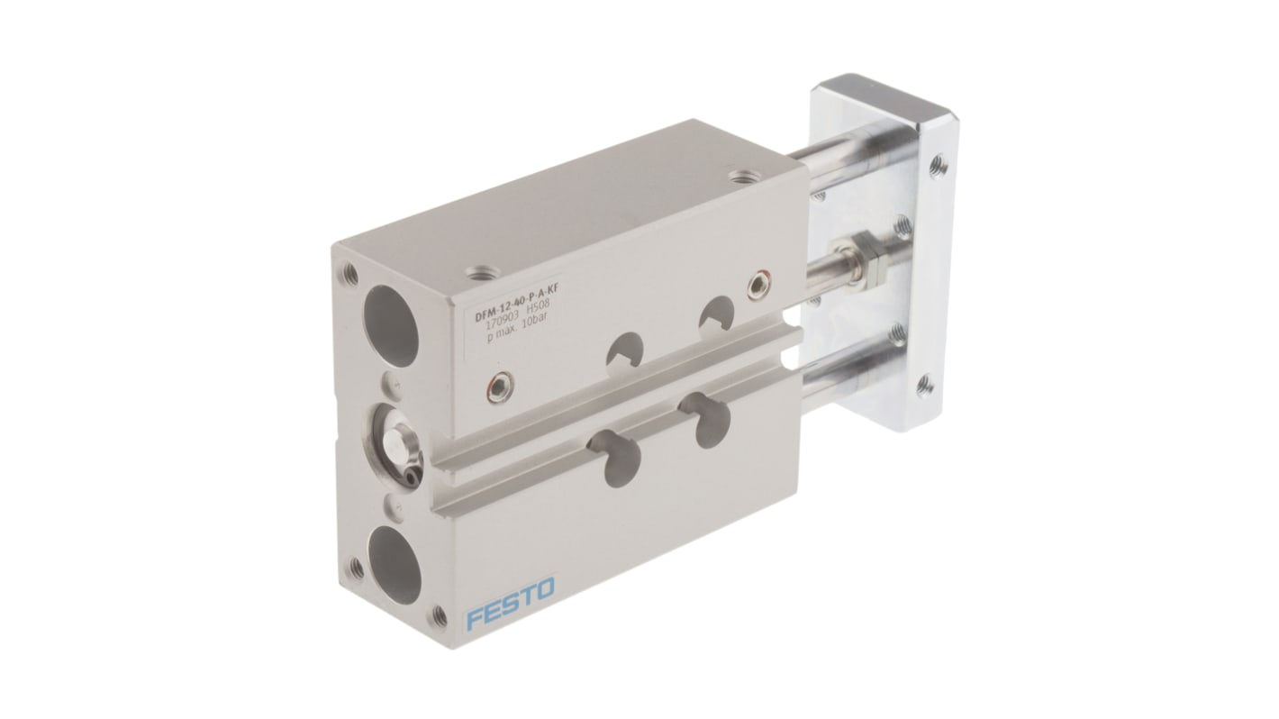 Festo DFM 170903, M5 Pneumatik-Führungszylinder doppeltwirkend, Bohrung Ø 12mm / Hub 40mm, bis 10 bar