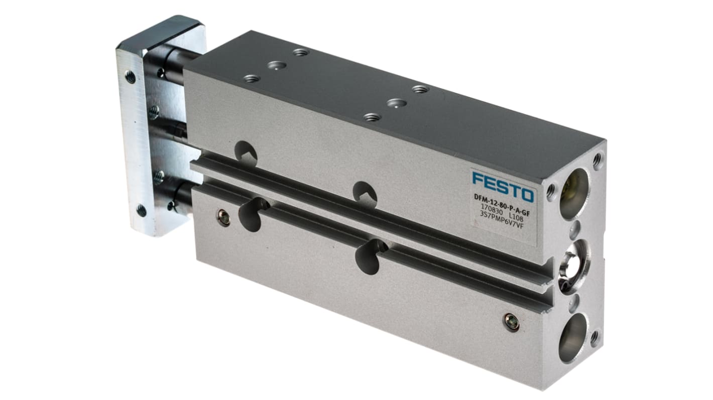 Festo DFM 170830, M5, M5 Pneumatik-Führungszylinder doppeltwirkend, Bohrung Ø 12mm / Hub 80mm, bis 10 bar