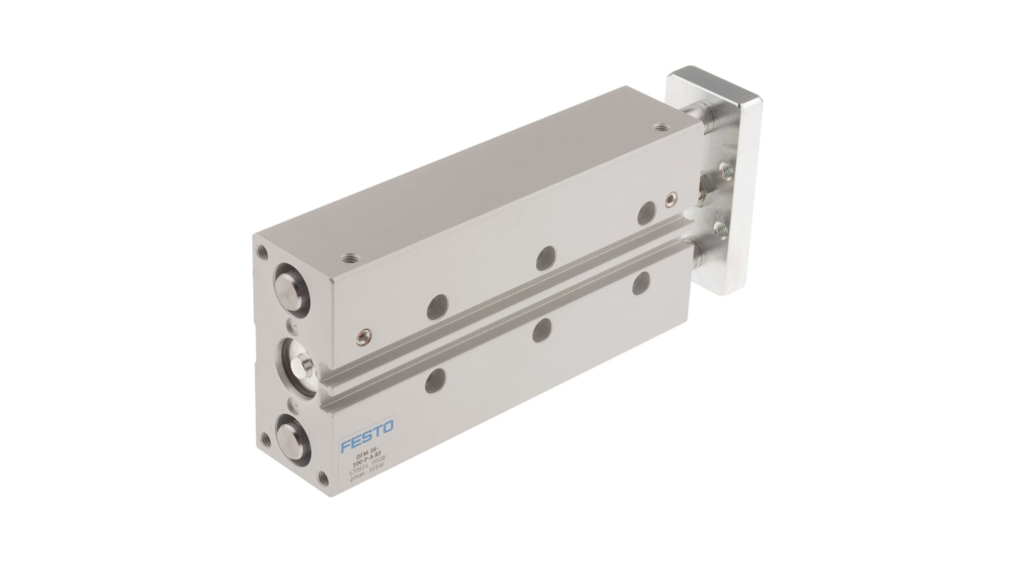 Festo Pneumatic Guided Cylinder - 170914, 16mm Bore, 100mm Stroke, DFM Series, Double Acting