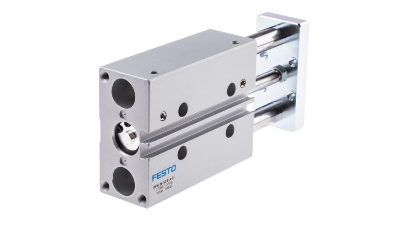 Festo DFM 170837, M5 Pneumatik-Führungszylinder doppeltwirkend, Bohrung Ø 16mm / Hub 50mm, bis 10 bar