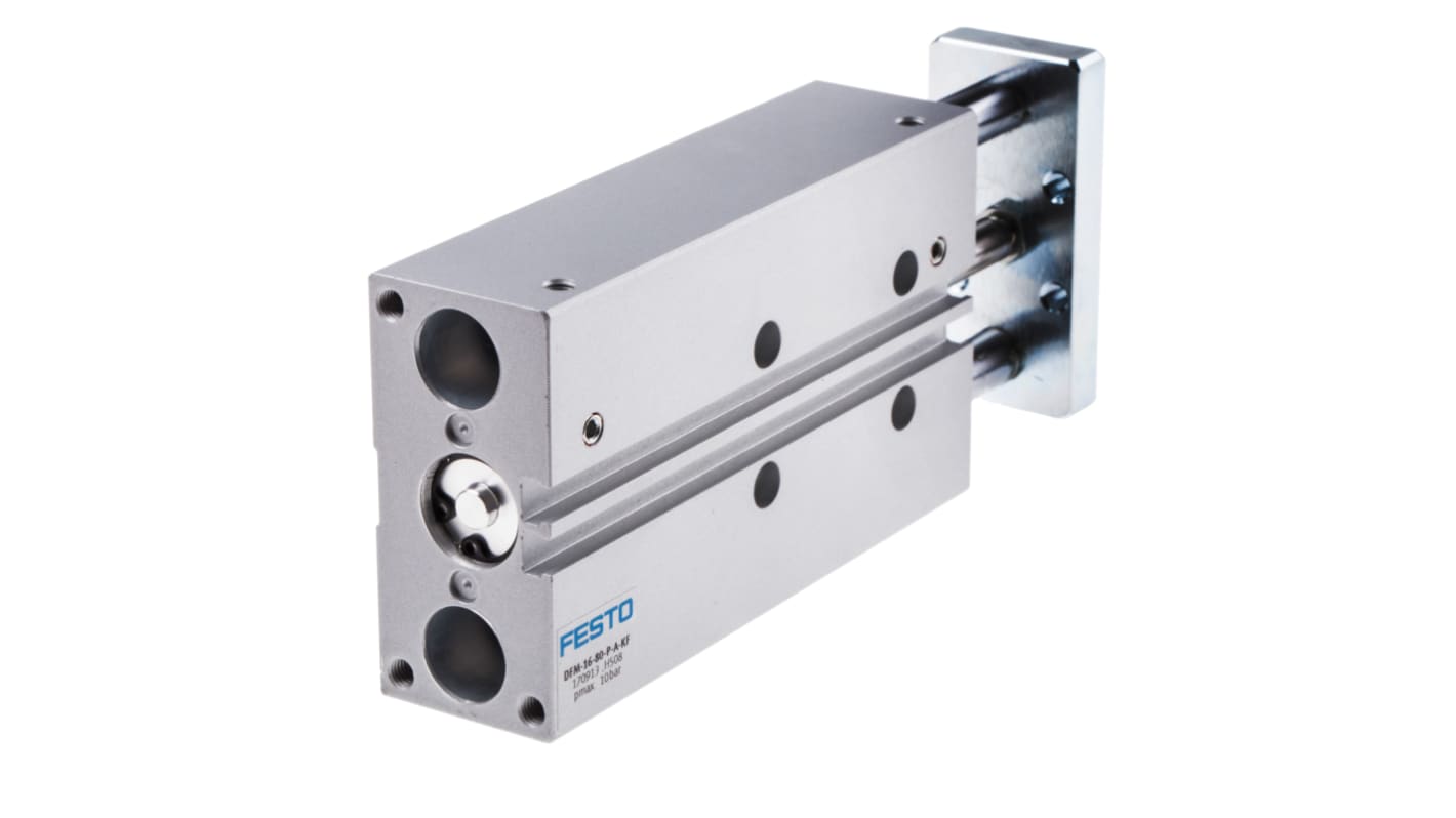 Festo Pneumatic Guided Cylinder - 170913, 16mm Bore, 80mm Stroke, DFM Series, Double Acting