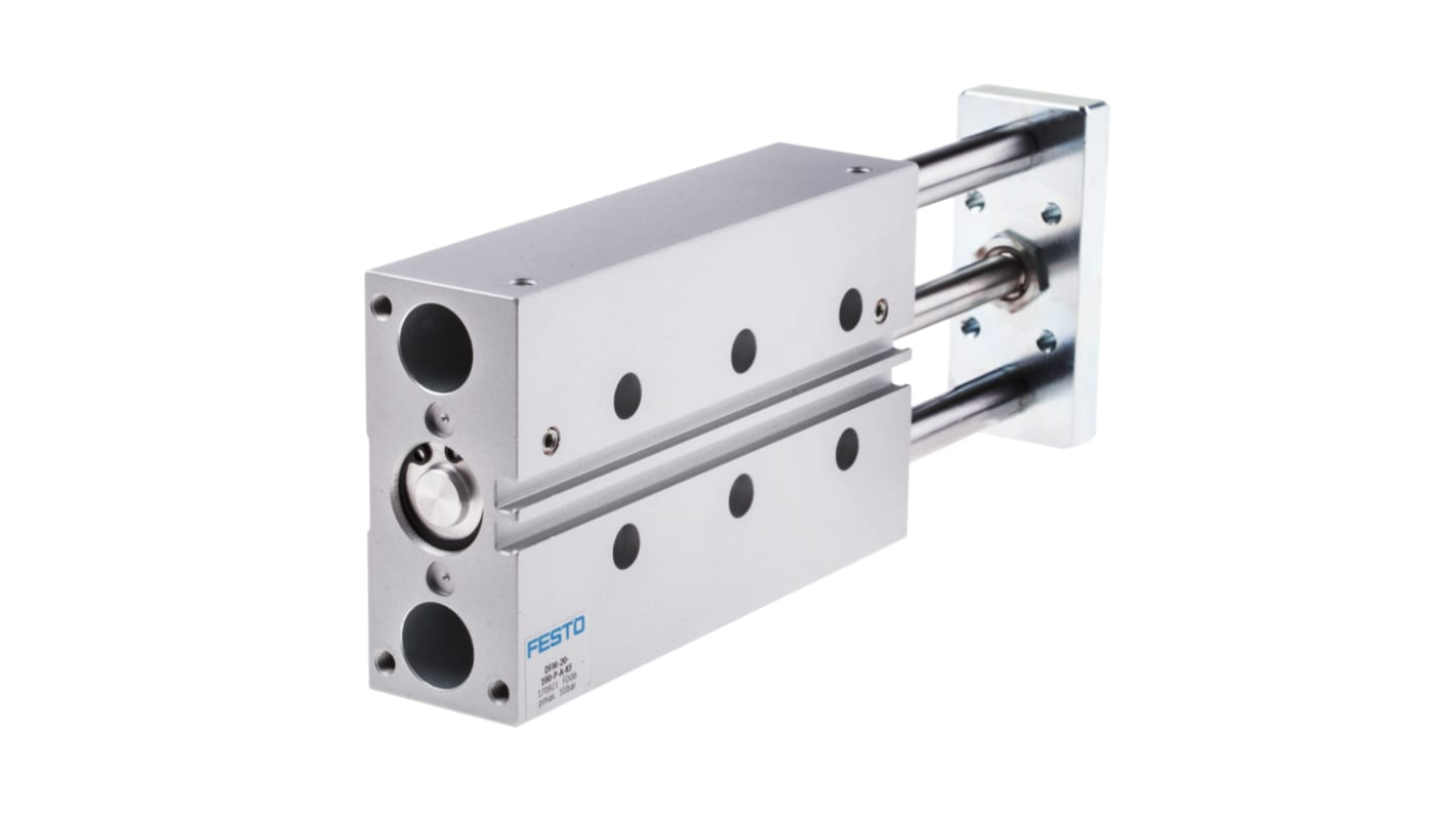 Festo Pneumatic Guided Cylinder - 170921, 20mm Bore, 100mm Stroke, DFM Series, Double Acting