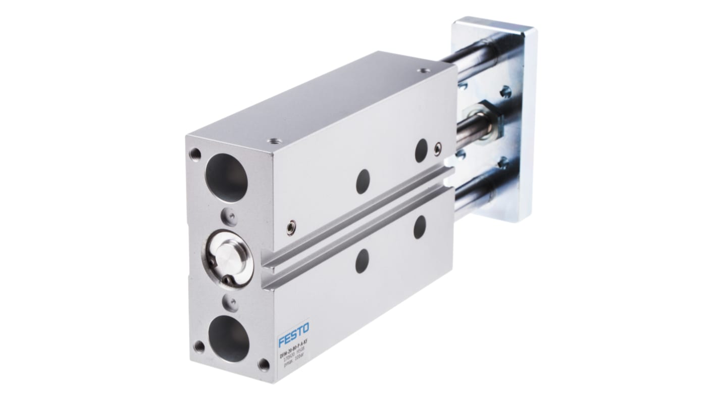 Festo Pneumatic Guided Cylinder - 170920, 20mm Bore, 80mm Stroke, DFM Series, Double Acting