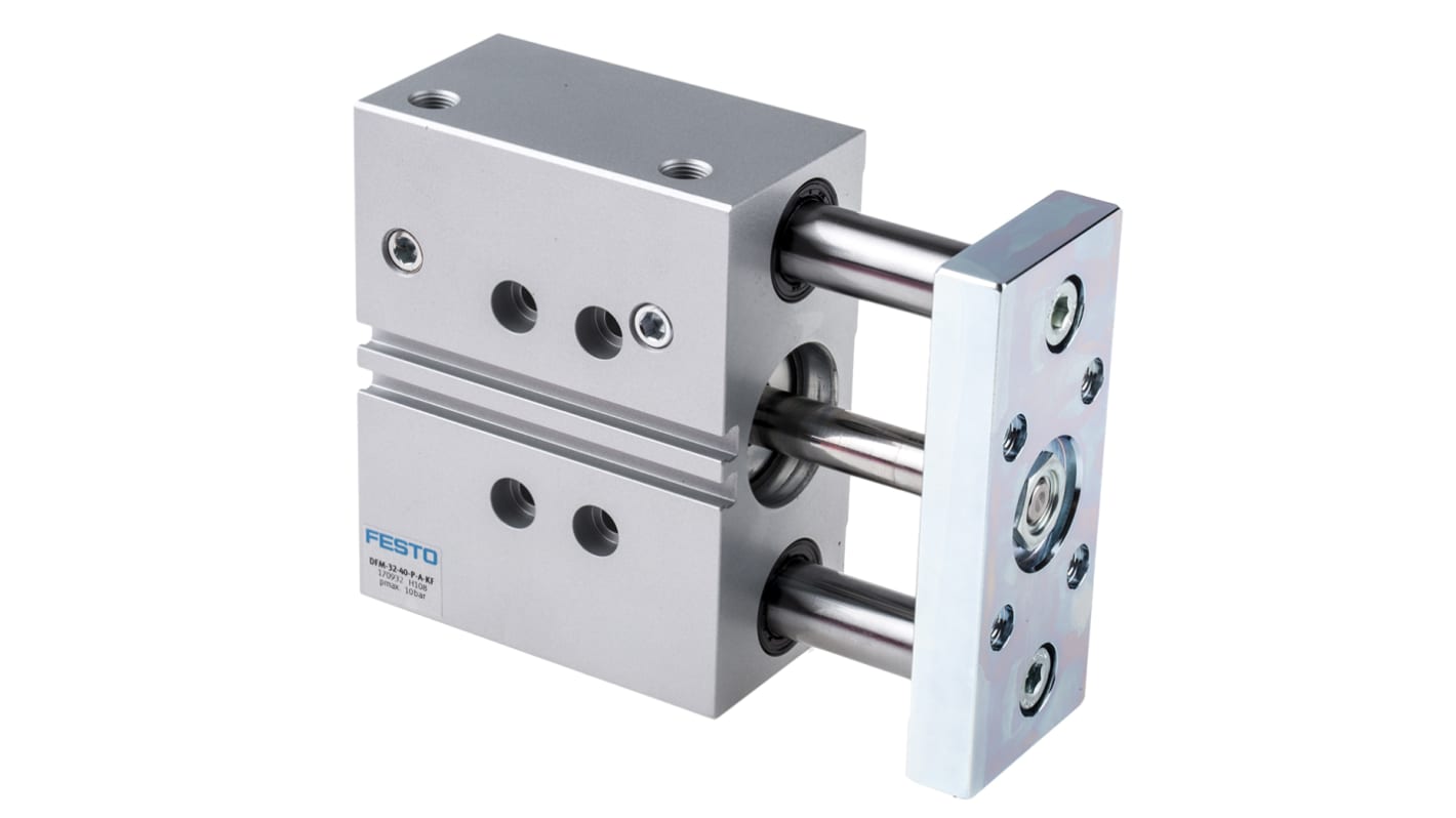 Festo Pneumatic Guided Cylinder - 170932, 32mm Bore, 40mm Stroke, DFM Series, Double Acting