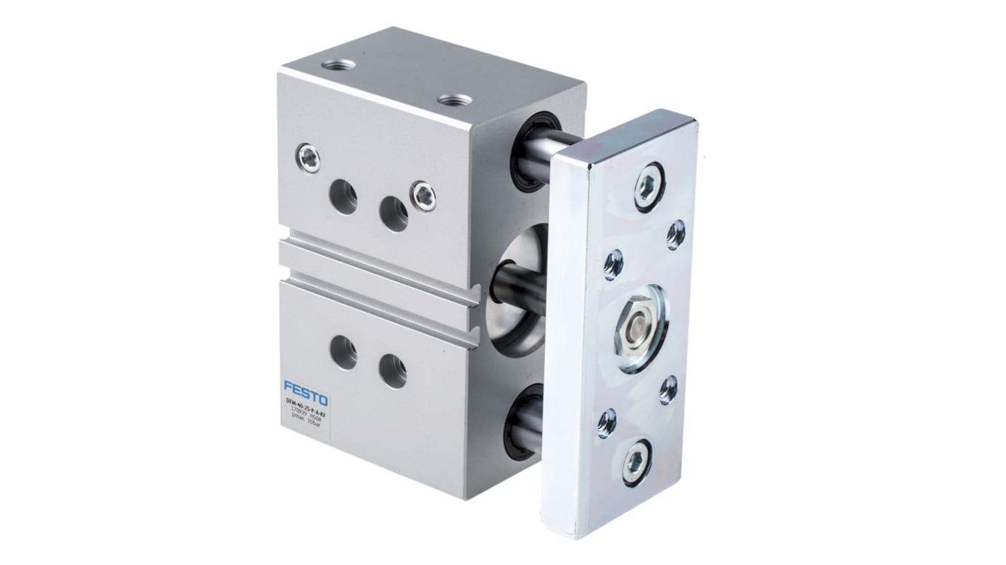Festo Pneumatic Guided Cylinder - 170939, 40mm Bore, 25mm Stroke, DFM Series, Double Acting