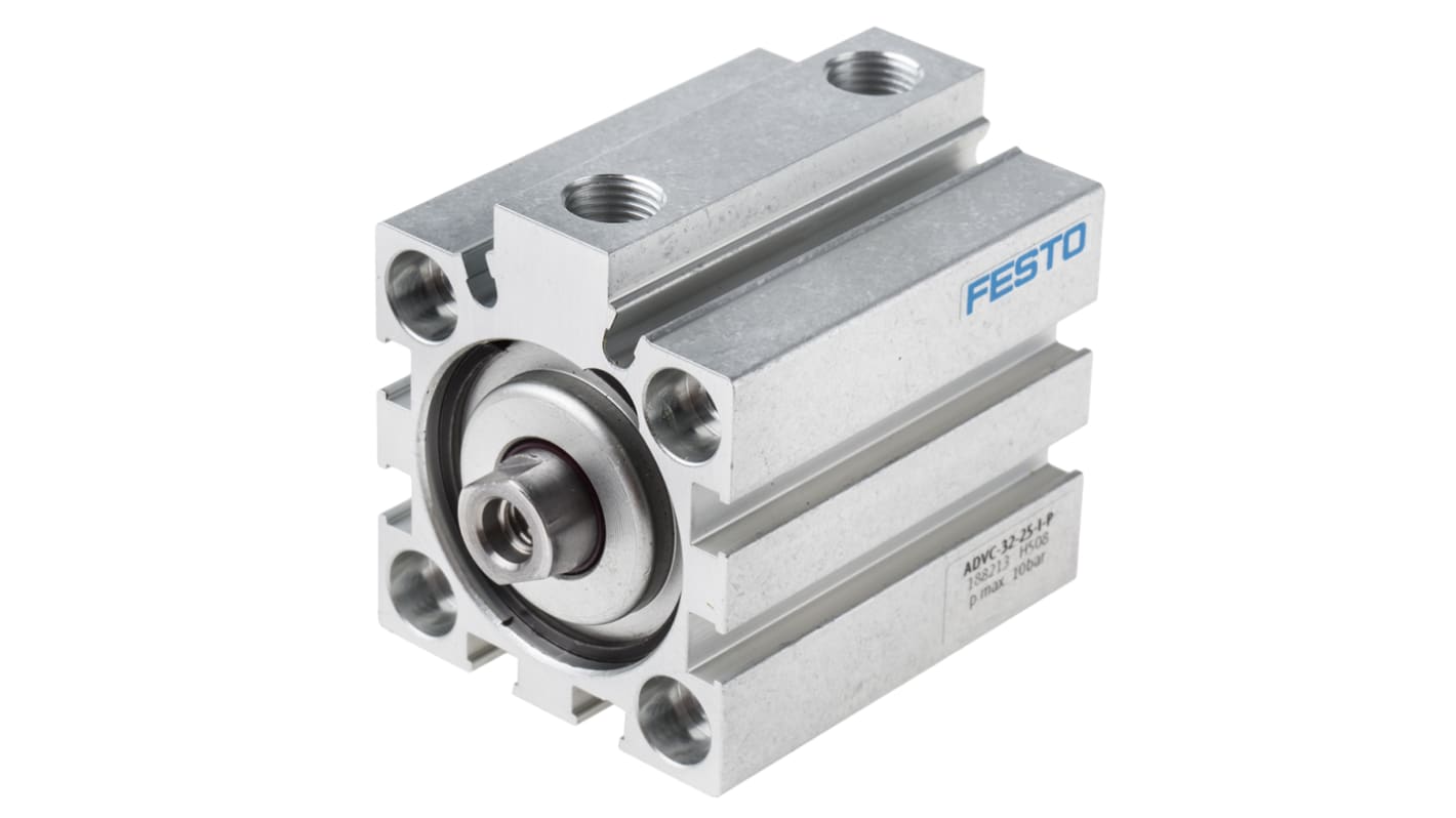 Festo エアシリンダ ADVCシリーズ ボア：32mm ストローク：25mm ADVC-32-25-I-P メス G 1/8