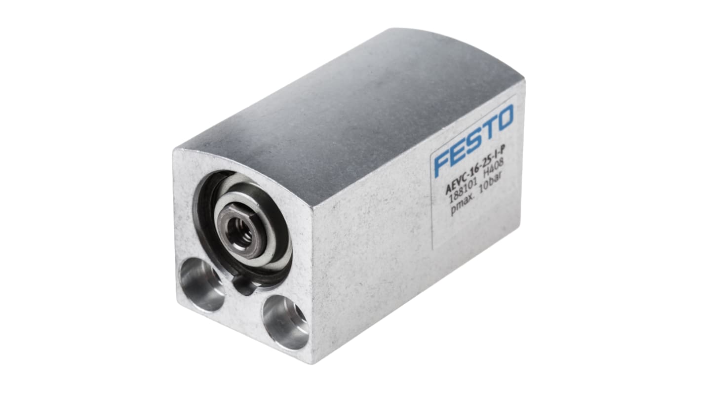 Festo AEVC 188101, M5 Pneumatikzylinder einfachwirkend, Bohrung Ø 16mm / Hub 25mm, bis 10 bar