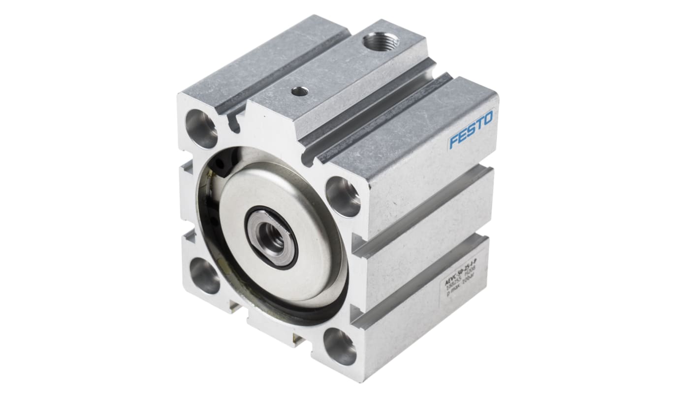 AEVC5025IP Festo Pneumatic Cylinder 188255, 50mm Bore, 25mm Stroke, AEVC Series, Single