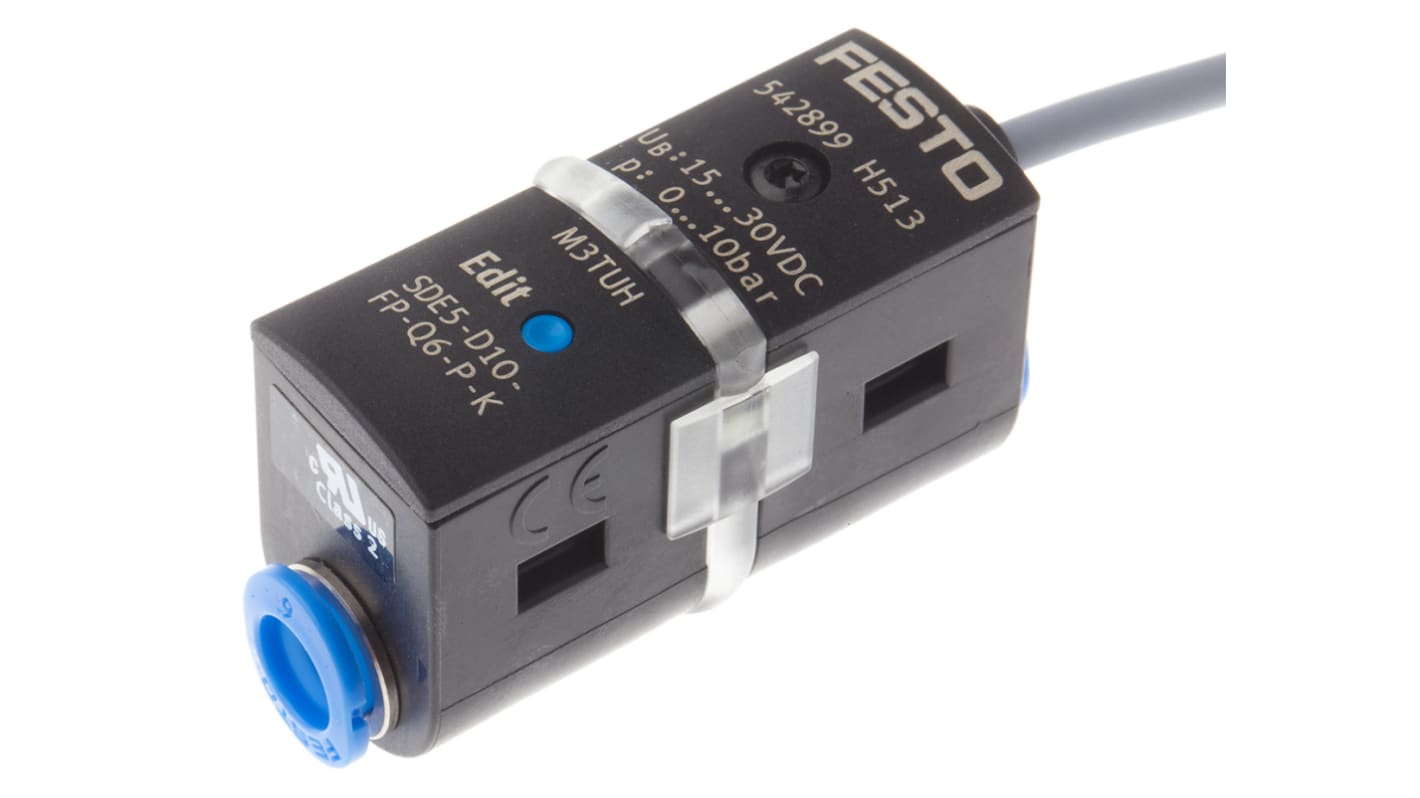 Festo Drucksensor 12 to 24V dc, 0bar bis 10bar, IP40