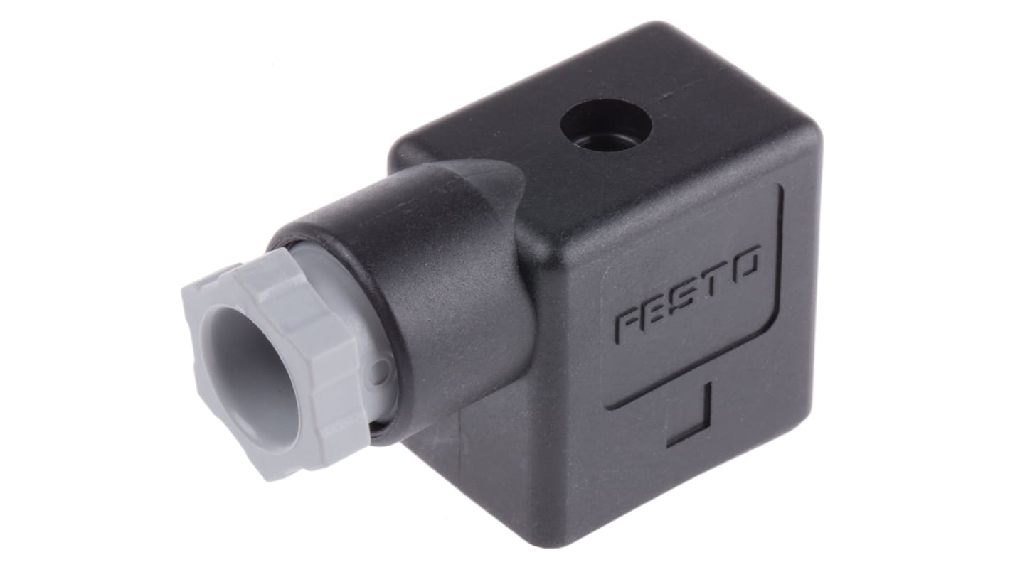 MSSDF Festo MSSD 3P DIN 43650 B, Female Solenoid Connector, No RS