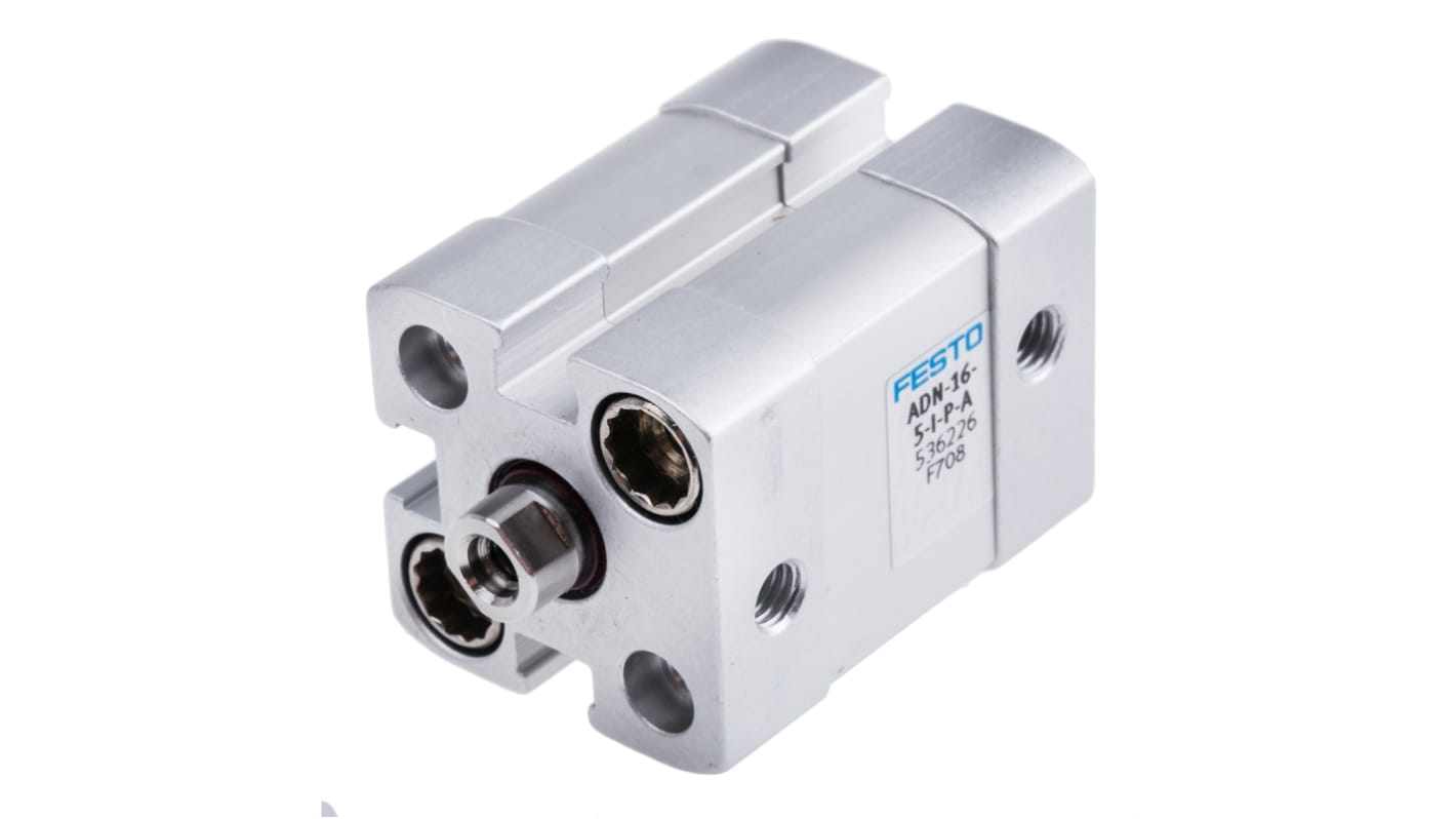 Festo Pneumatic Cylinder - 536226, 16mm Bore, 5mm Stroke, ADN Series, Double Acting