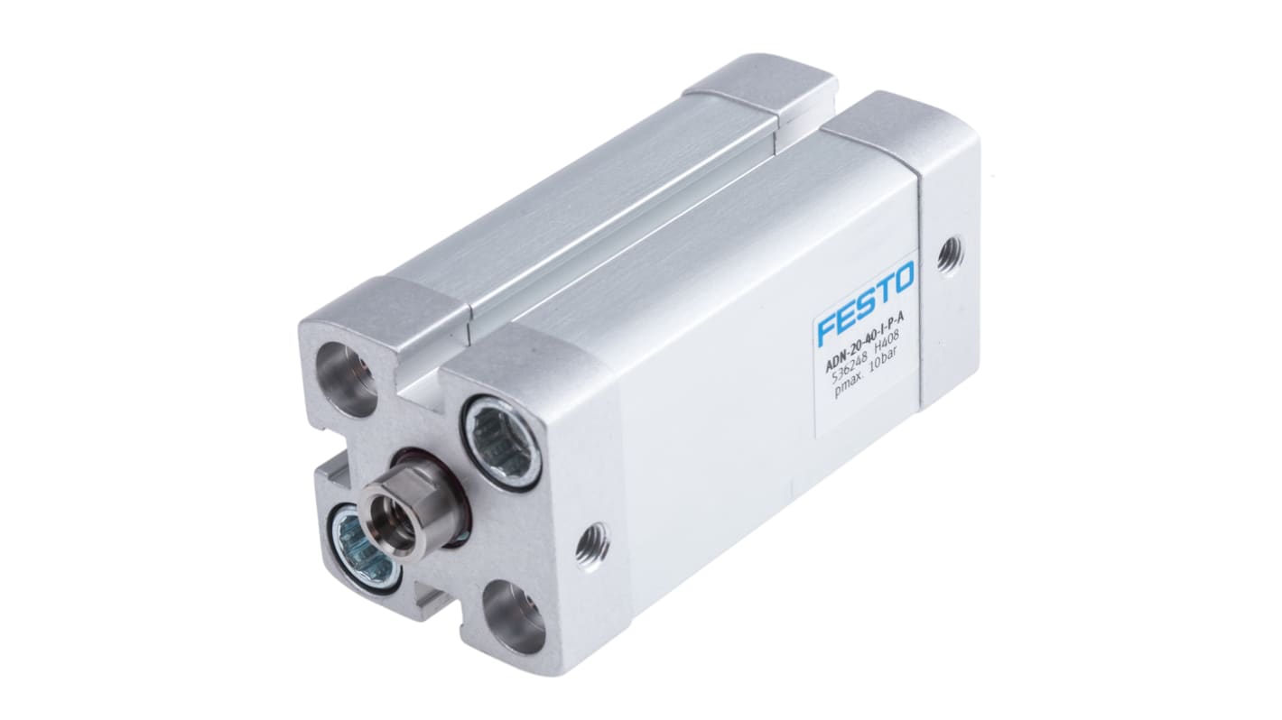 Festo ADN 536248, M5 Pneumatikzylinder doppeltwirkend, Bohrung Ø 20mm / Hub 40mm, bis 10 bar