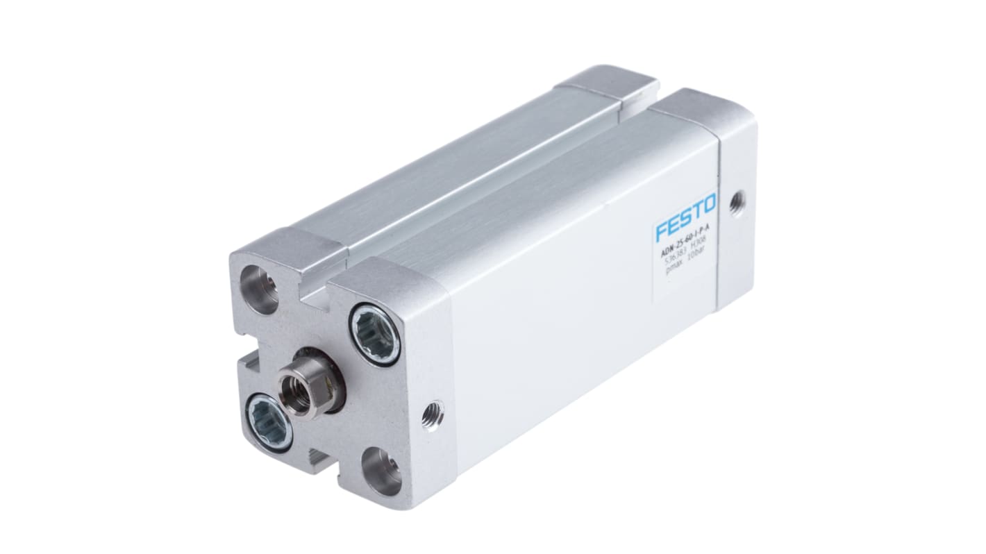 Festo Pneumatic Cylinder - 536383, 25mm Bore, 60mm Stroke, ADN Series, Double Acting