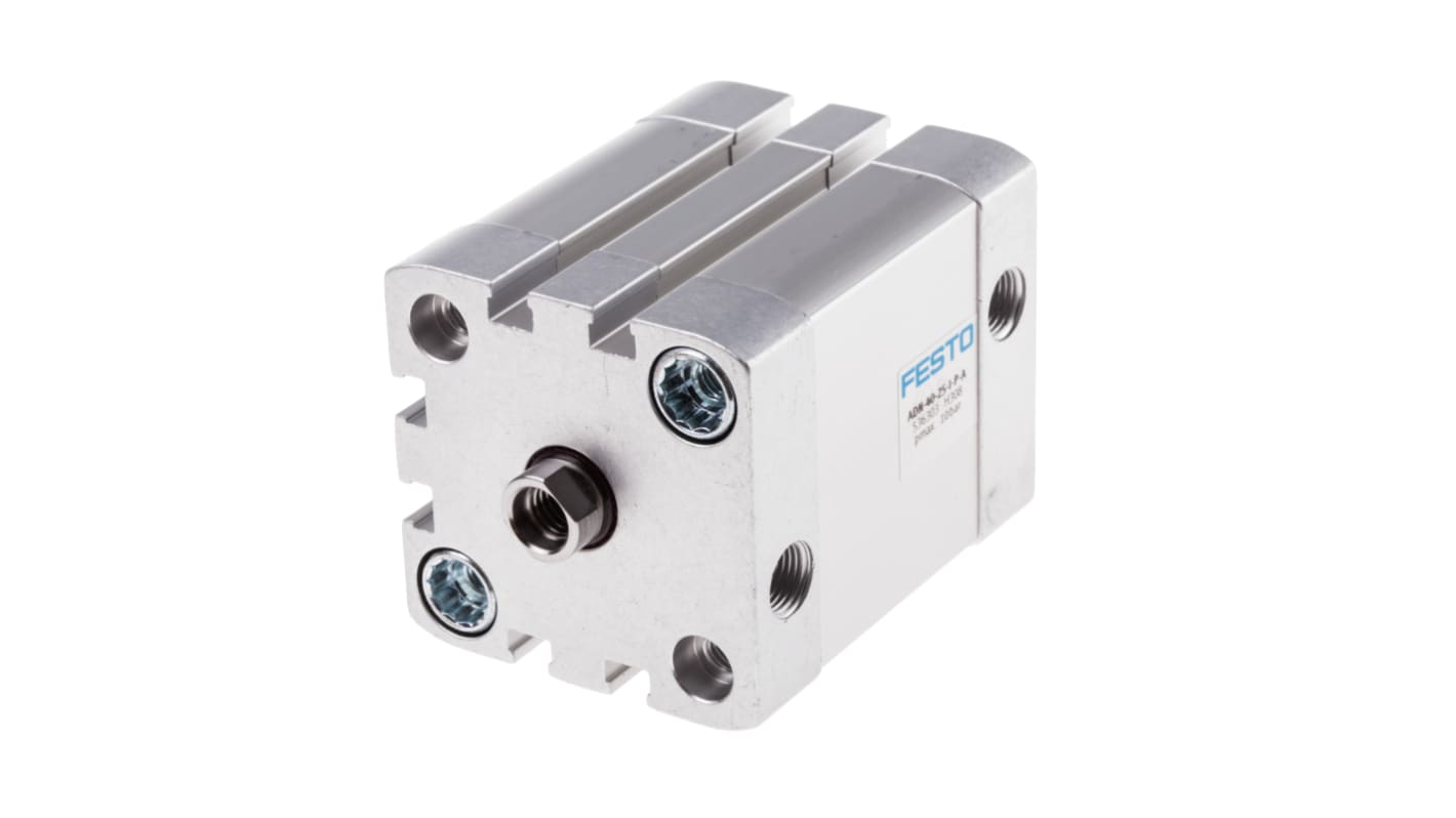 Festo Pneumatic Cylinder - 536303, 40mm Bore, 25mm Stroke, ADN Series, Double Acting