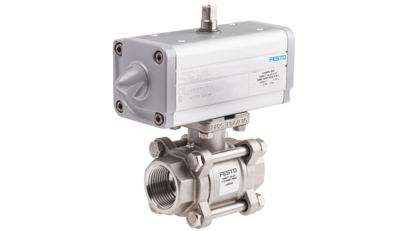 VZBA1"GG63T22F0405V4V4TPP30R904C Festo Ball Valve type
