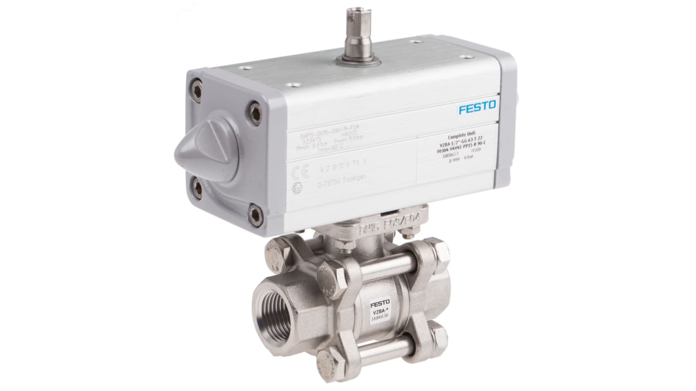 FFF101R Festo Ball Valve type Pneumatic Actuated Valve RS