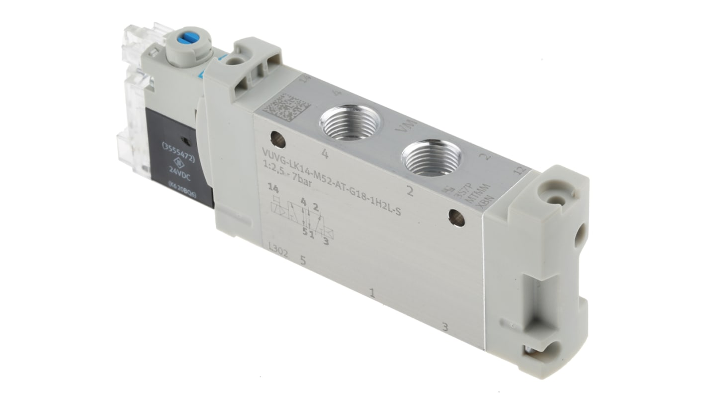 Festo VUVG 8042563, G1/8 Magnetventil 24V dc, Magnet/Feder-betätigt