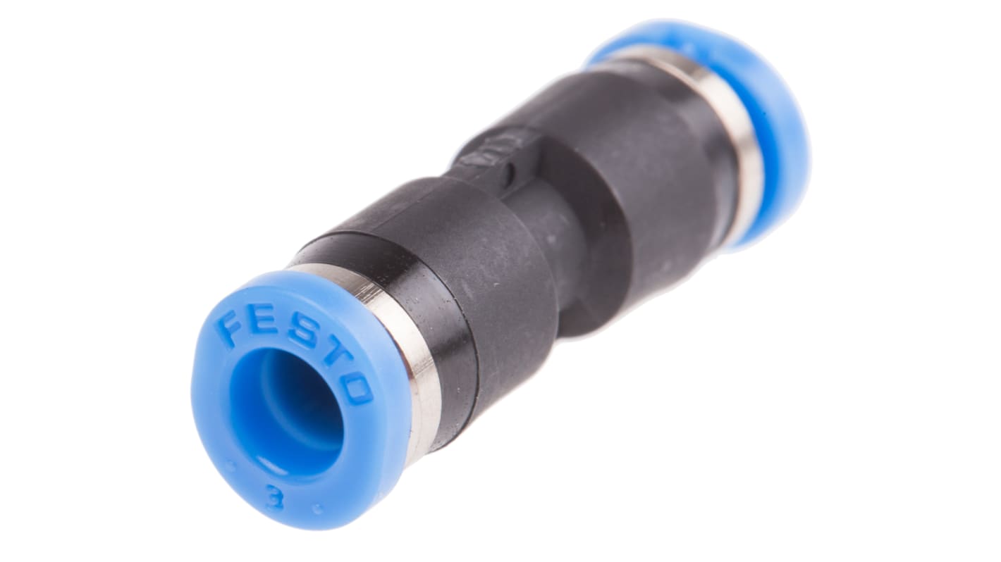 10 Pezzi Raccordo Pneumatico FESTO 153317 QSM-M5-6-I | Attacco A Bussola Per Tubi Aria Compressa, Filettatura M5, Diametro Tubo 6 Mm