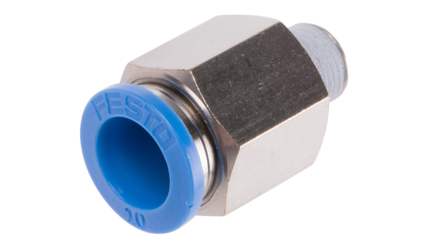 Adaptateur droit fileté Festo QS vers Enfichable 10 mm R 1/8 Mâle