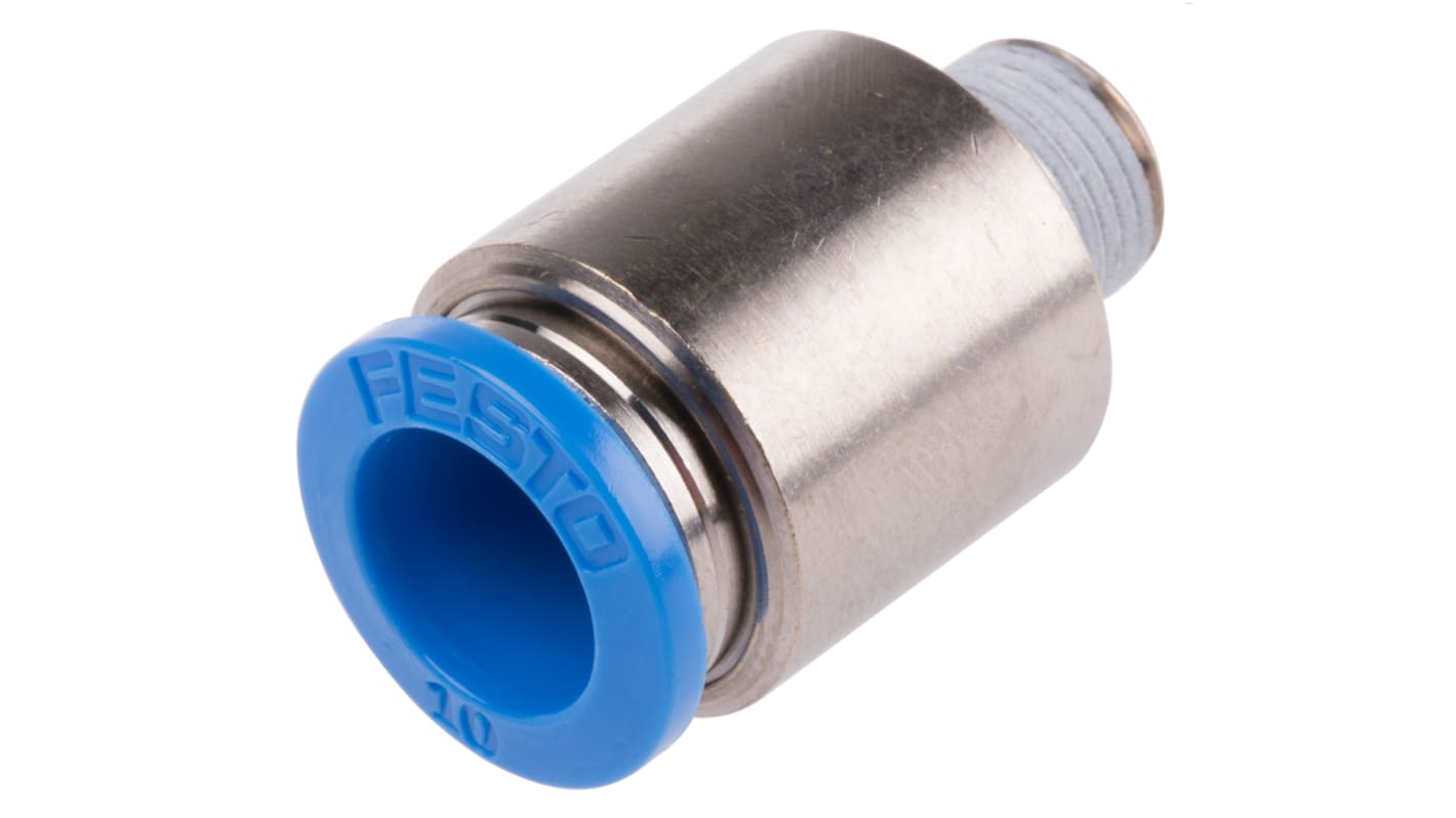 Adaptateur droit fileté Festo QS vers Enfichable 10 mm R 1/8 Mâle