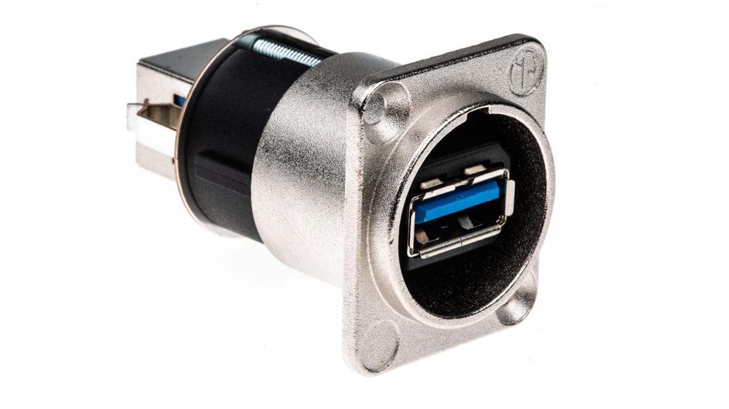 NAUSB3 | Neutrik USB 3.0 Feedthrough Gender Changer for use with USB 3. ...