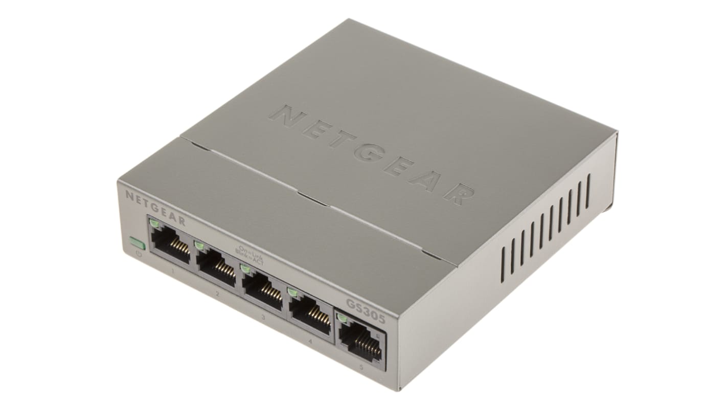 Netgear 5 Port, Asztali számítógép 10/100/1000Mbit/s Gigabit 5 Nem felügyelt