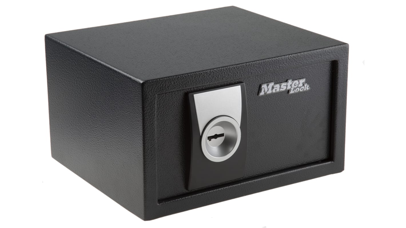 Master Lock Hotel Safe, Volumen 10L Schlüssel Schwarz, Grau, 290mm x 264 mm x 167 mm, 4.4kg