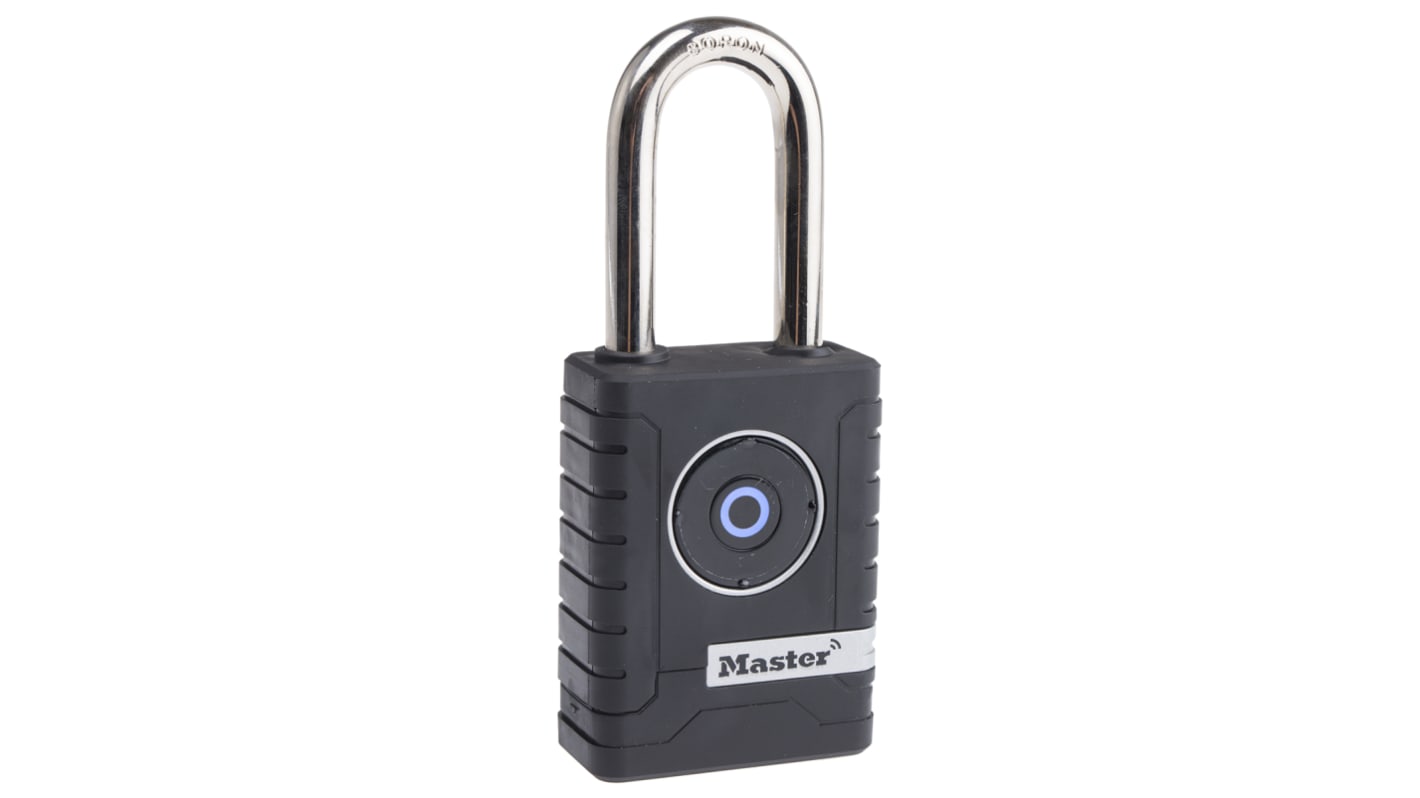 Master Lock Zink Vorhängeschloss Bluetooth Smart Schwarz, Bügel-Ø 9mm x 23mm