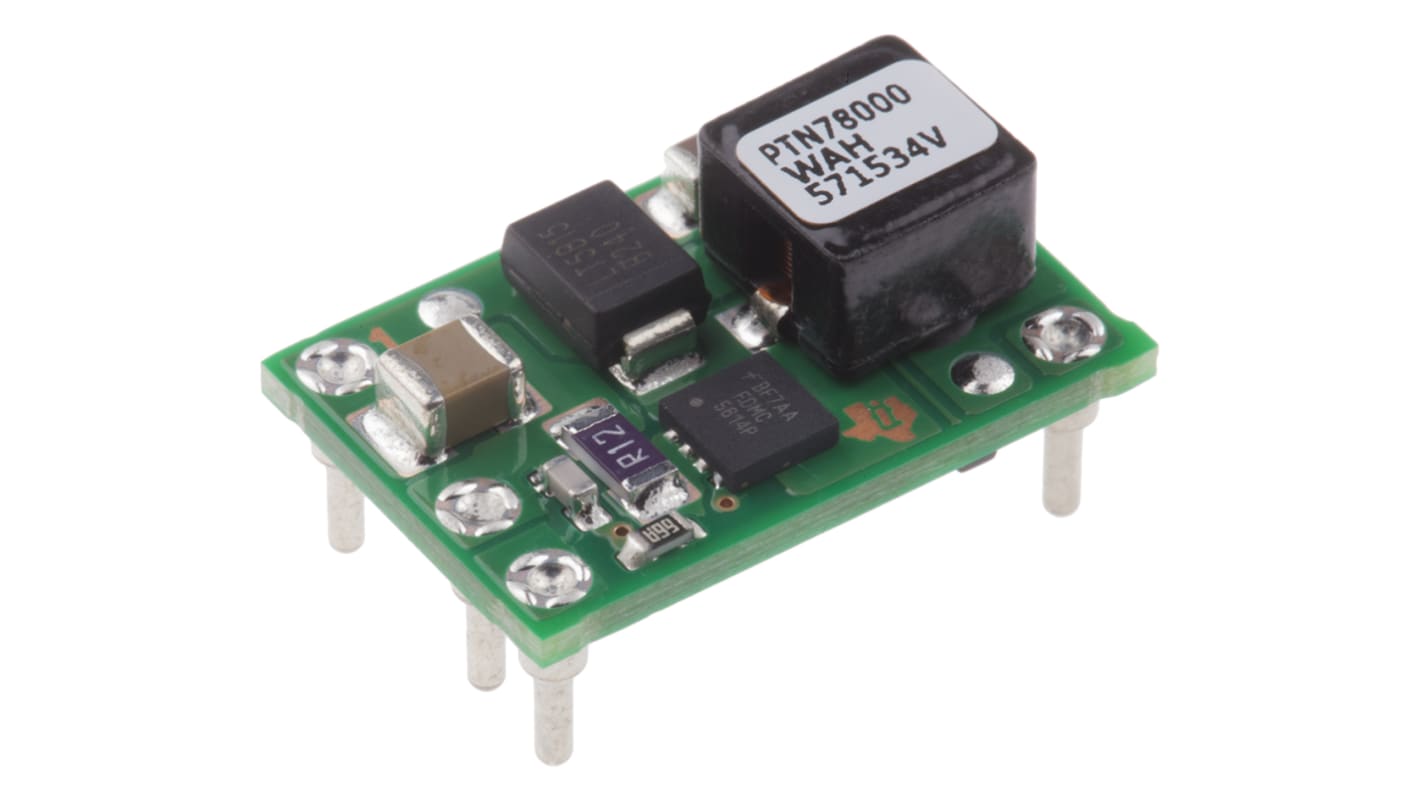 Texas Instruments, PTN78000WAH Step-Down Switching Regulator, 1-Channel 1.5A 5-Pin, DIP Module