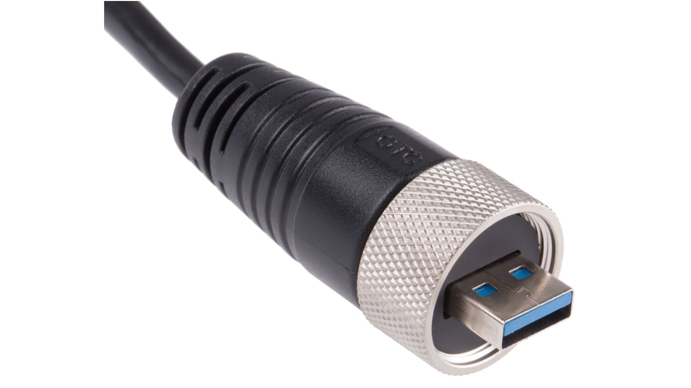 Cavo USB RS PRO USB A/USB A, L. 2m, col. Nero