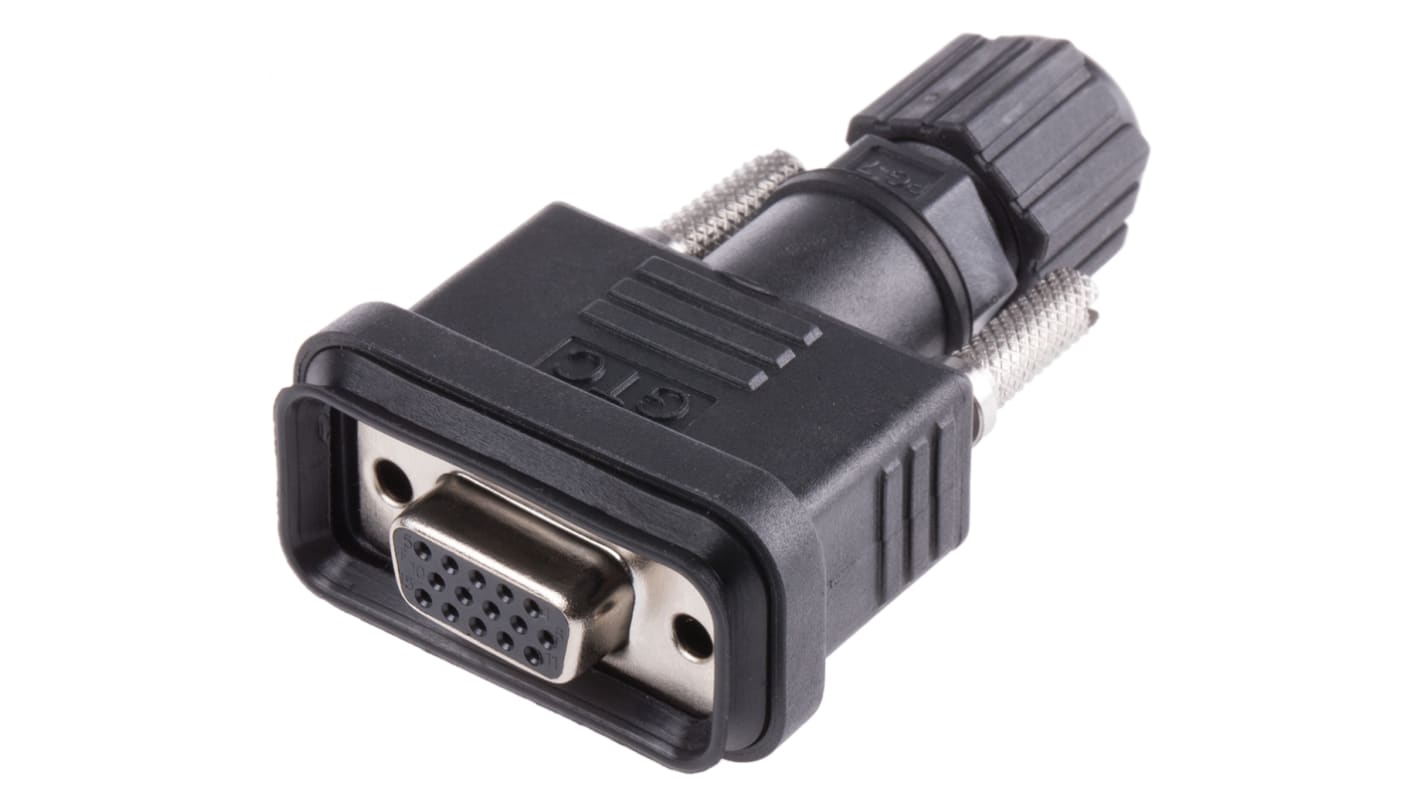 Conector D-sub RS PRO, Recto D-Sub impermeable, Montaje de Cable, Hembra, Terminación Soldador E, 1 kV ac, 5.0A