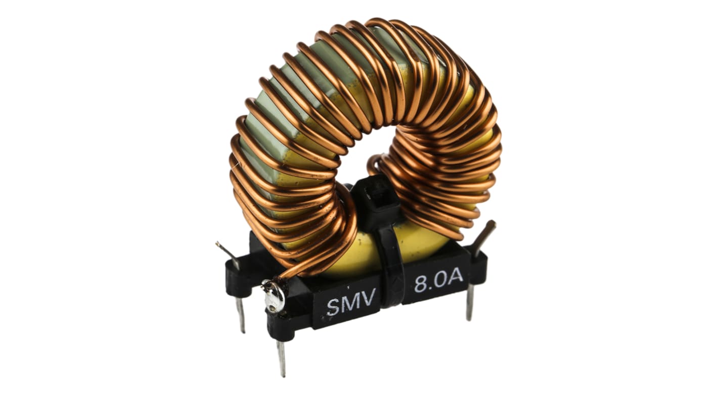 řada: SMV 90 μH Ferit Idc 8A Rdc 25mΩ, 250 V AC Roxburgh EMC