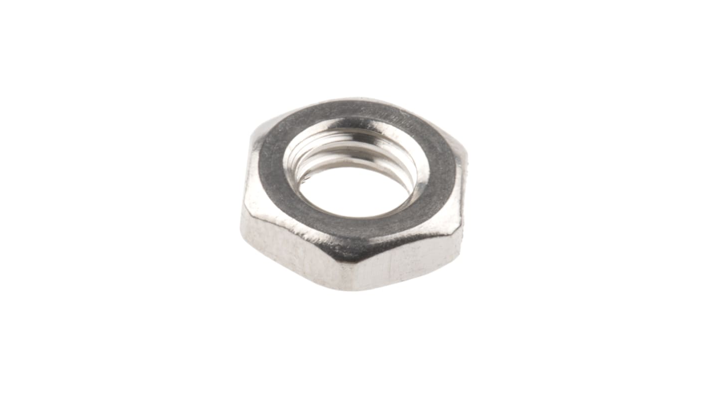 RS PRO, Plain Stainless Steel Hex Nut, DIN 439, M6