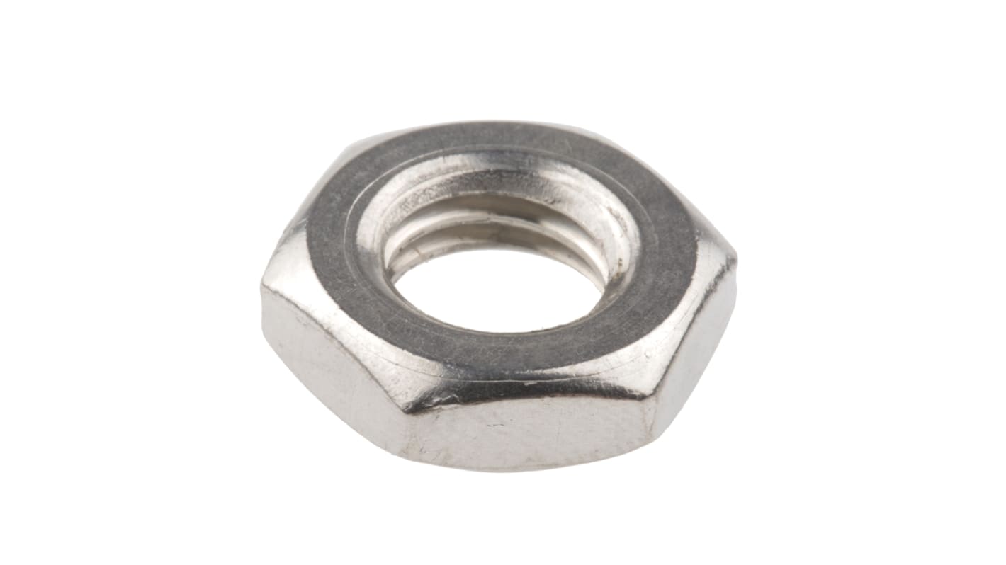 RS PRO, Plain Stainless Steel Hex Nut, DIN 439, M10