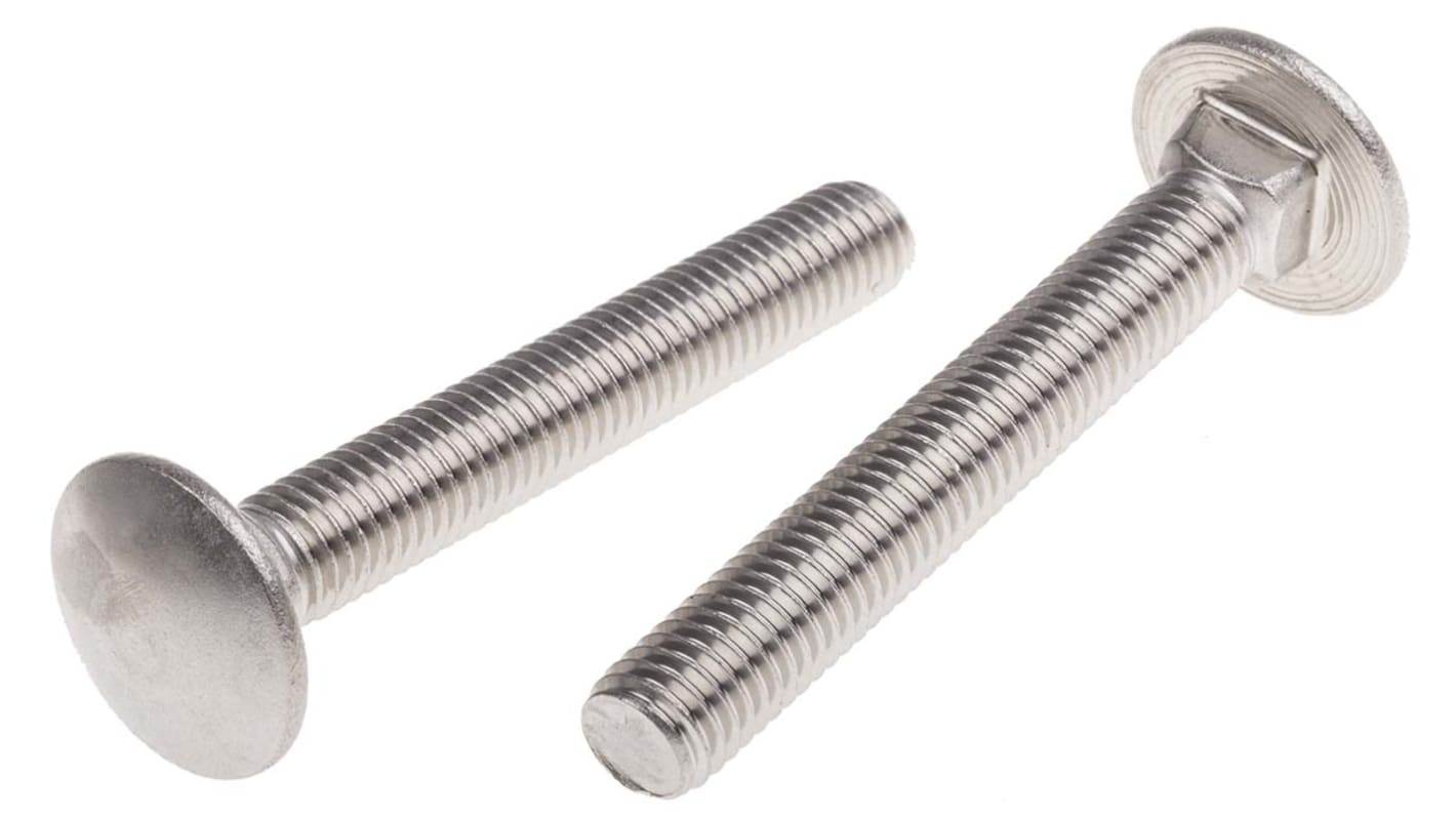 Bullone a testa piana in Acciaio inox Liscio RS PRO, filettatura M10 ...