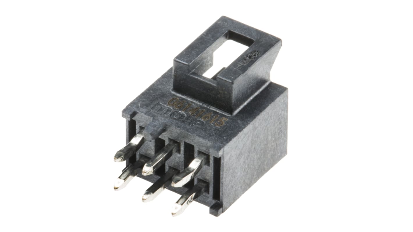 Conector macho para PCB Molex serie Nano-Fit de 6 vías, 2 filas, paso 2.5mm, para soldar, Montaje en orificio pasante