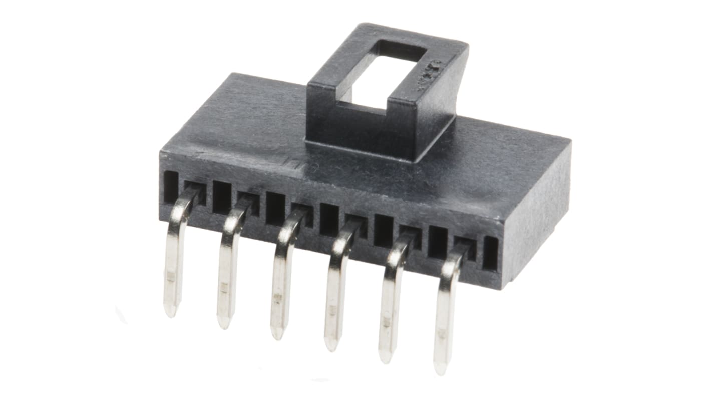 Molex Nano-Fit Series Right Angle Through Hole PCB Header, 6 Contact(s), 2.5mm Pitch, 1 Row(s), Shrouded