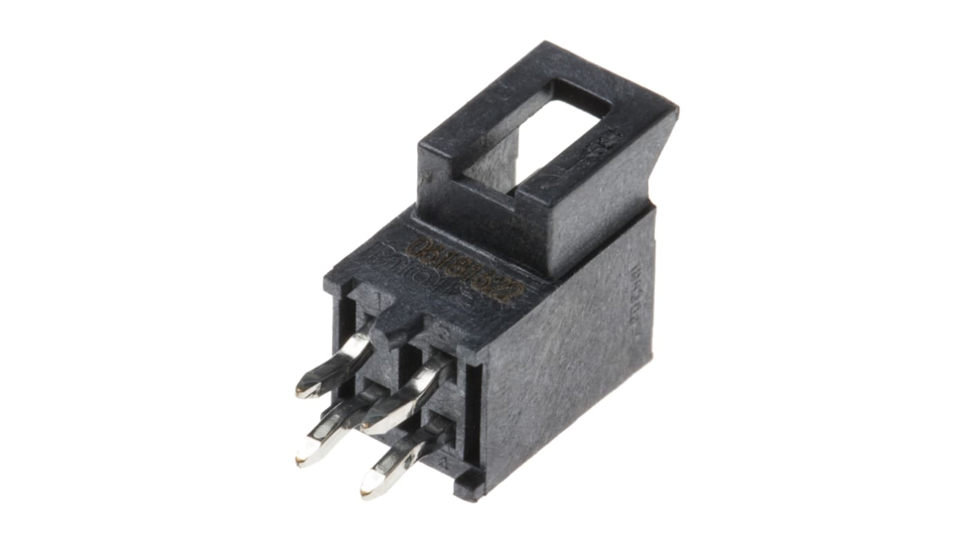 Conector macho para PCB Molex serie Nano-Fit de 4 vías, 2 filas, paso 2.5mm, para soldar, Montaje en orificio pasante